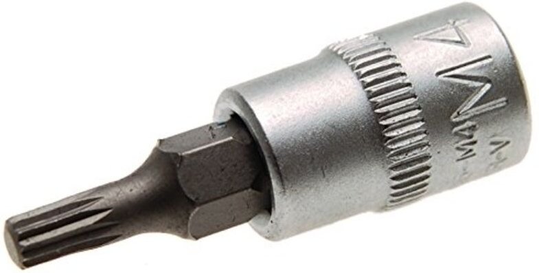 Bgs Technic - Bit-Einsatz Antrieb Innenvierkant 6,3 mm (1/4') Innenvielzahn (für xzn) M4