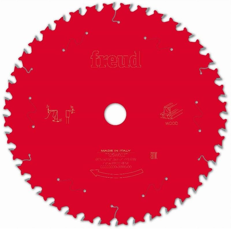 Freud - Sägeblatt für Handkreissäge Ø255 2,8/1,8 AL25,4 Z40 ba 15° - F03FS10134 -FR25W002T