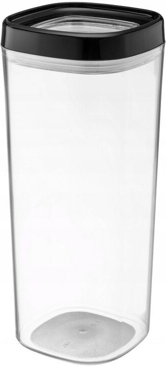 Kadax - transparente Vorratsdose aus Kunststoff mit Deckel für Mehl, Müsli, Zucker und Nudeln (1800 ml