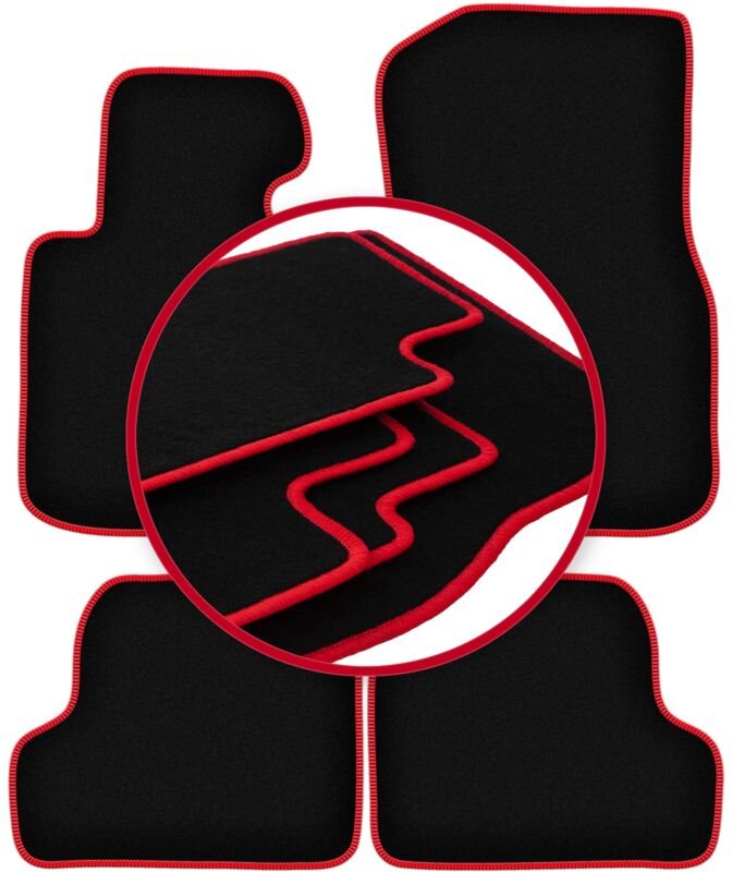 CARLUX-RED Autofußmatten für: BMW 4 F33 Coupe Cabrio (2013-)