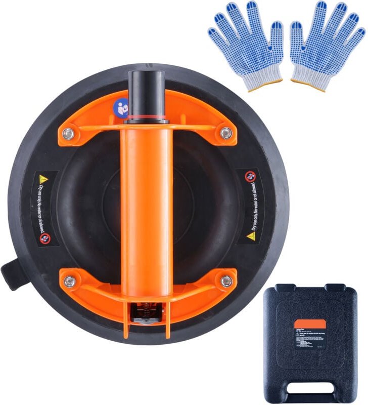 Mophorn - 8' Glassaugnapf, 615 lbs Tragkraft, Hochleistungs-Vakuumsauger mit ABS-Griff und Tragebox, Industriewerkzeug z...