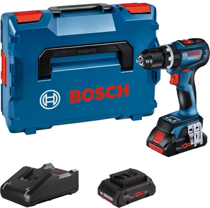 Bosch Akku-Schlagbohrschrauber gsb 18V-90 c, 2x 4,0Ah ProCore + Lader in l-boxx