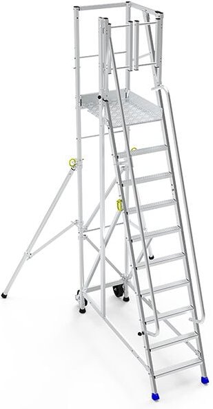 Zugangsplattform - 7 Stufen - Plattform Höhe de 1.75m - ER7SL-SPG