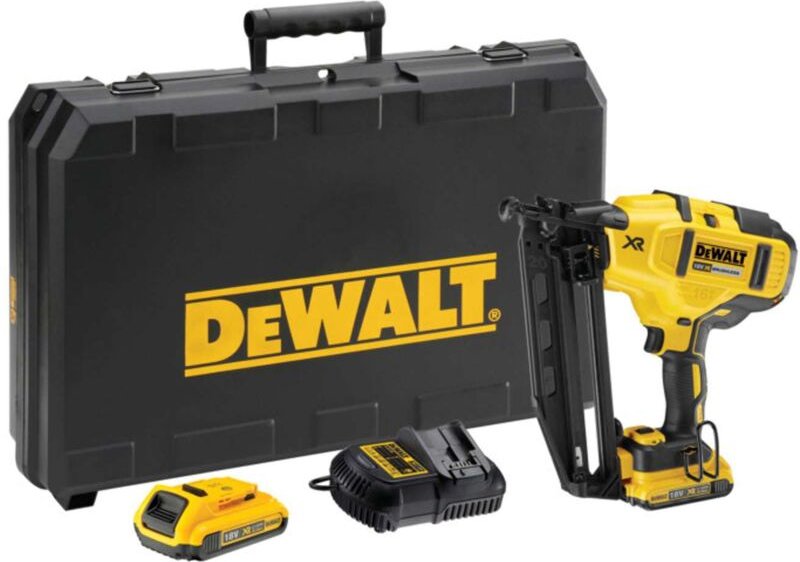 Dcn 660 D2 Akku Nagler 18 v 32 - 63 mm Brushless + 2x Akku 2,0 Ah + Ladegerät + Koffer - Dewalt
