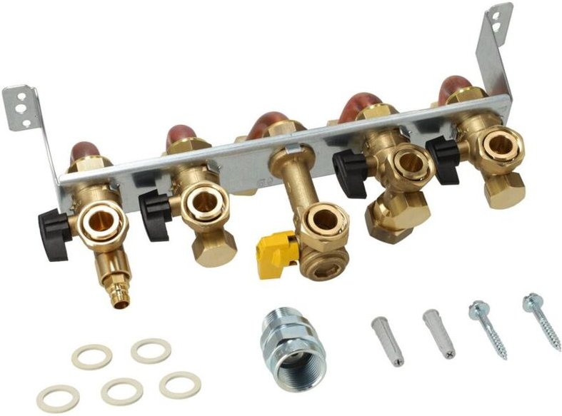 Remeha - Vormontagebügel mit Absperrarmaturen Tzerra Ace -Matic 15 ds 25 ds