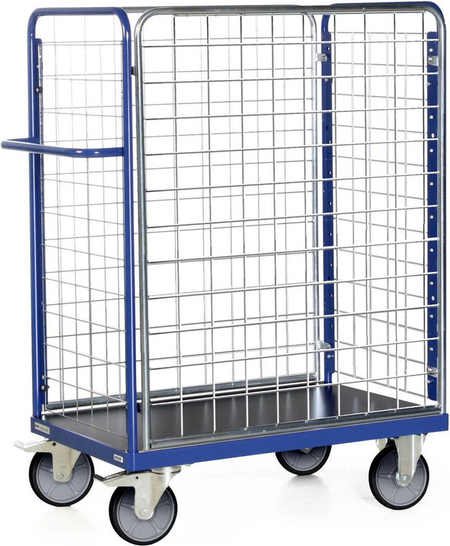 Protaurus Paketwagen F600 mit 4 Gitterwänden 1500mm hoch 1000x700mm