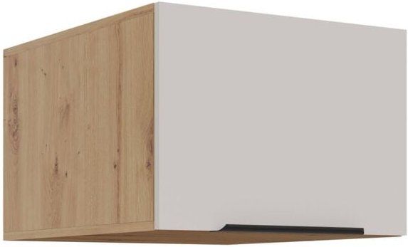 Aufsatzschrank Hochschrank 50 cm Küche SOLANO Kaschmir beige + Eiche Artisan matt Küchenzeile Küchenblock
