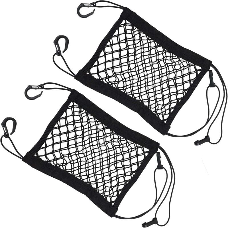 Stück Motorradnetz mit Haken, elastisches Aufbewahrungsnetz für Motorrad, Fahrrad, Roller, perfekt zur Sicherung von Hel...