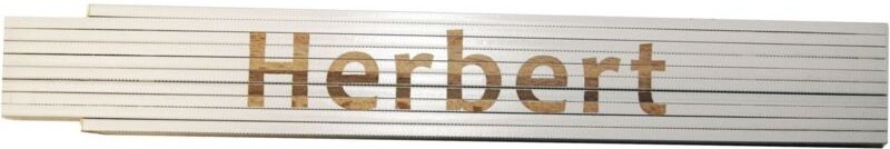 Zollstock Herbert 2 m weiß Zollstock