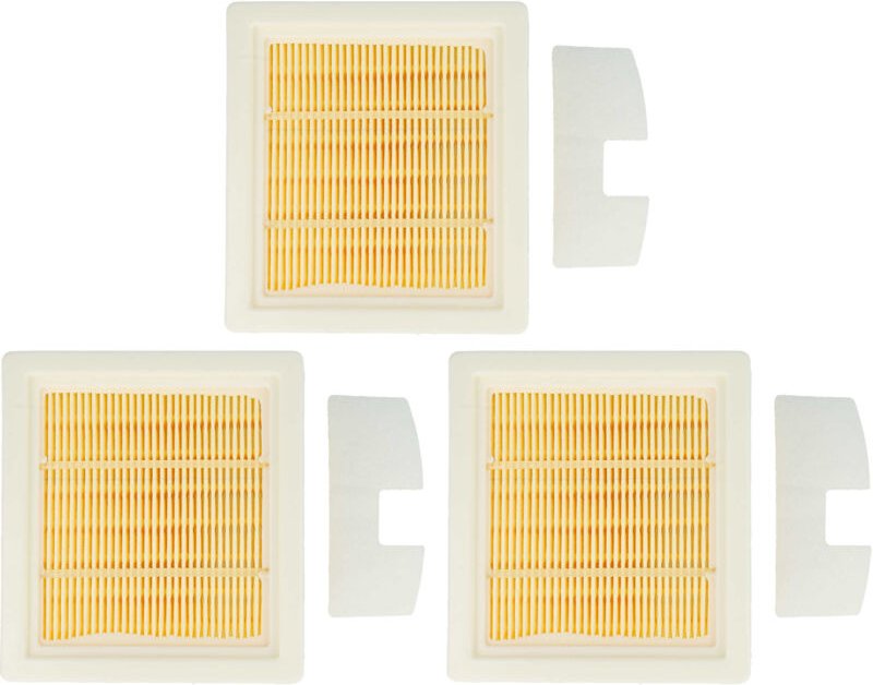 vhbw Filter-Set Ersatz für Cleancraft 7010250 für Staubsauger - 6x Filter (HEPA-Filter, Vorfilter)