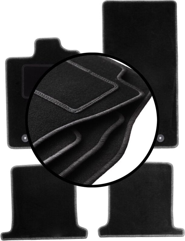 Komplettset Veloursmatten für: Jaguar XK Coupé (2006-2014)