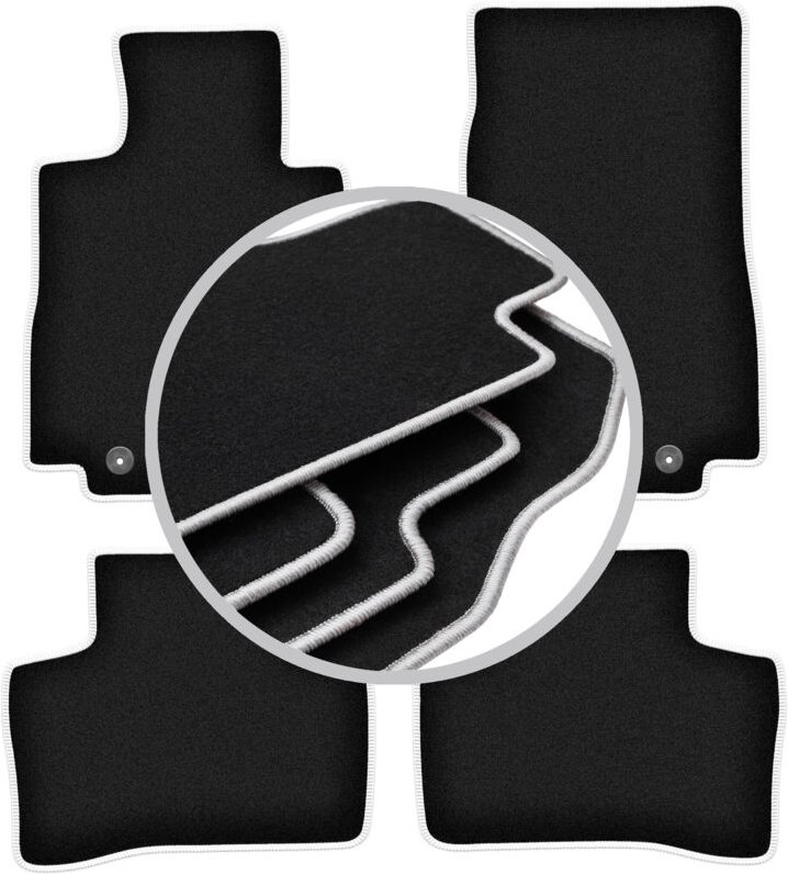 CARLUX-SILVER Autofußmatten für: Mercedes EQC N293 SUV (2019-)