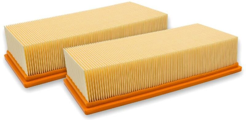 2x Flachfaltenfilter Ersatz für Kärcher 6.907-277.0 für Staubsauger - Filterelement - Vhbw