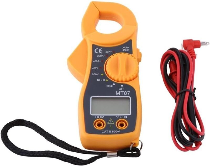 Digitales Zangenmessgerät, Professionelles automatisches Multimeter AC DC Voltmeter Amperemeter Zangenmessgerät Ohmmeter...