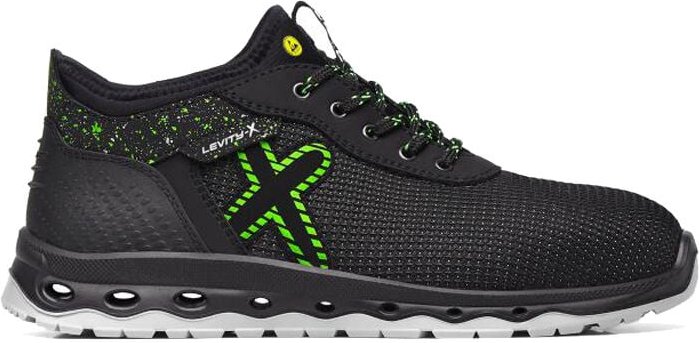 Exena - Feldtmann Sicherheitshalbschuh jupiter 34580 S3 Gr. 45 schwarz/grün