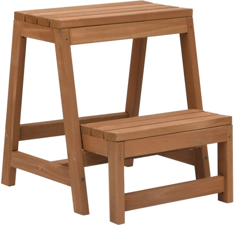 Klappbarer Tritthocker Massivholz Tanne CFW865062