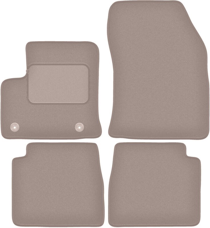 Beige Veloursmatten für: Citroen e-C4 Fließheck (2021-)