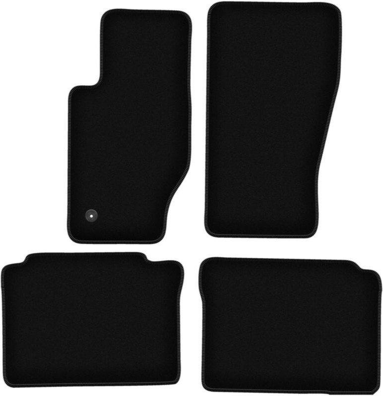 BASIC schwarze Veloursmatten für: Jeep Grand Cherokee III WK Offroad (2005-2010)