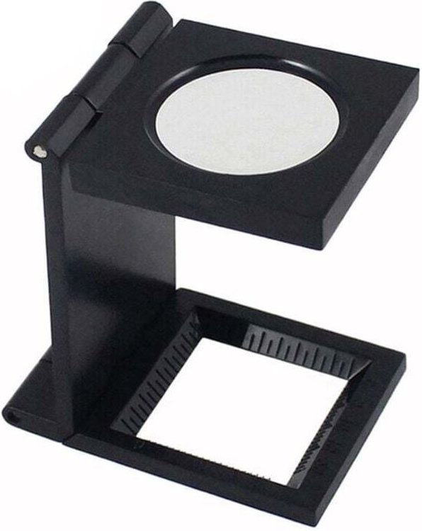 Odipie - Tischlupe Fadenzähler, Faltbarer Fadenzähler aus Metall, 10-fache Vergrößerung, Leselupe für Arbeit, Büro, Zuha...