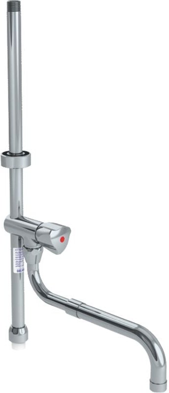 Delabie Geschirrspülbrause m. Steigrohr kurz G3/4 mit Schwenkauslauf