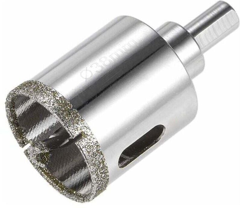 Lochsägen Diamant-Glas-Lochsägenbohrer mit Zentrierbohrer für Glas, Keramikfliesen, 38 mm