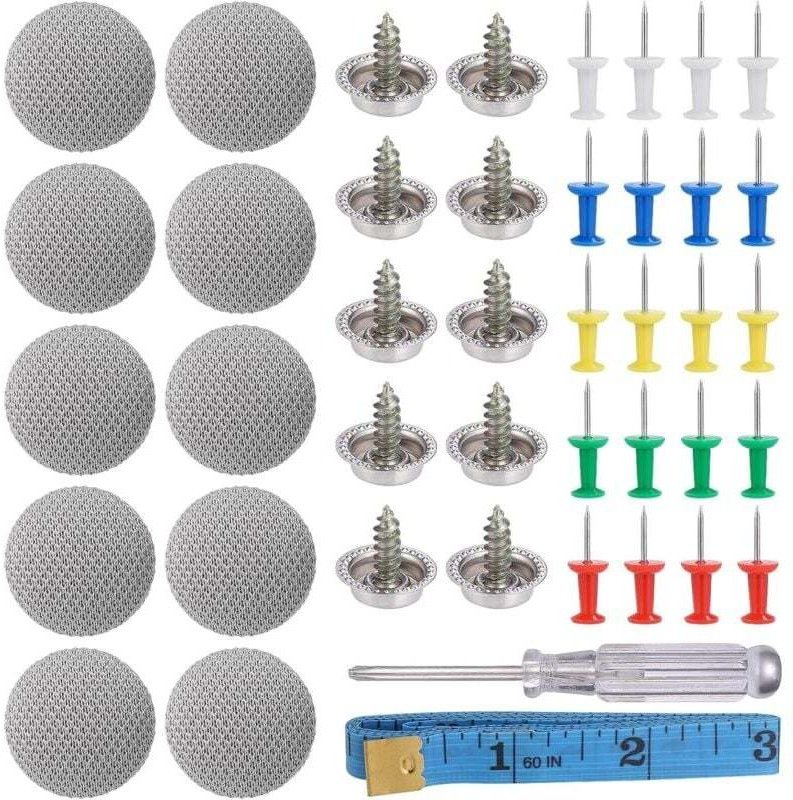 65 Stück Autodach-Werkzeugknopf, Autodekoration, Befestigungsschraube, Kappe, Autodachreparatur, Autodach-Festschnalle, ...