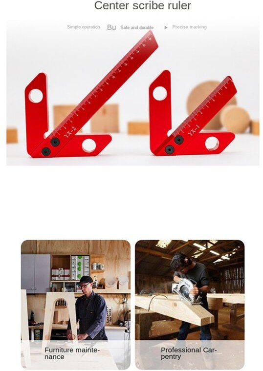 Holzbearbeitung Kreis Zentrum Scriber Platz 45 Grad 90 Rechten Winkel Werkzeuge eine