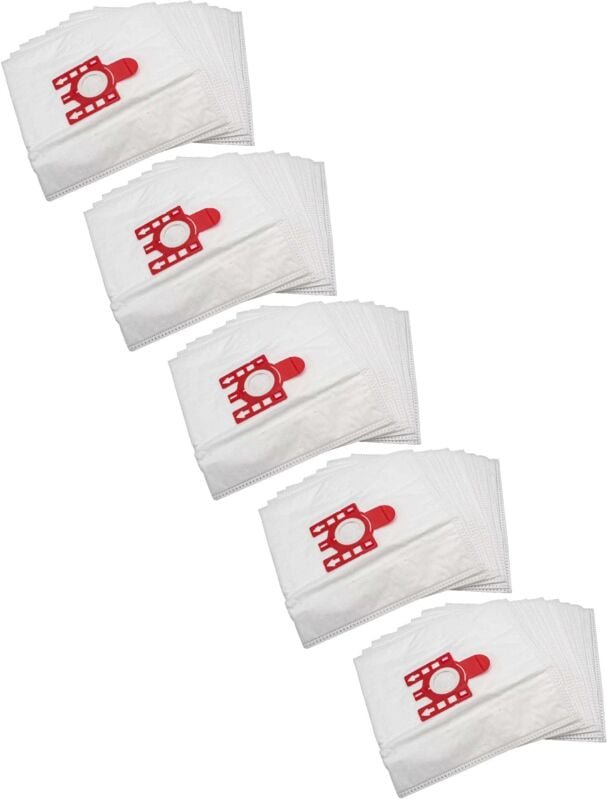 50x Staubsaugerbeutel kompatibel mit Hoover Sensory SN70SN00 - 100 Staubsauger - Mikrovlies, 28cm x 20cm, Weiß - Vhbw