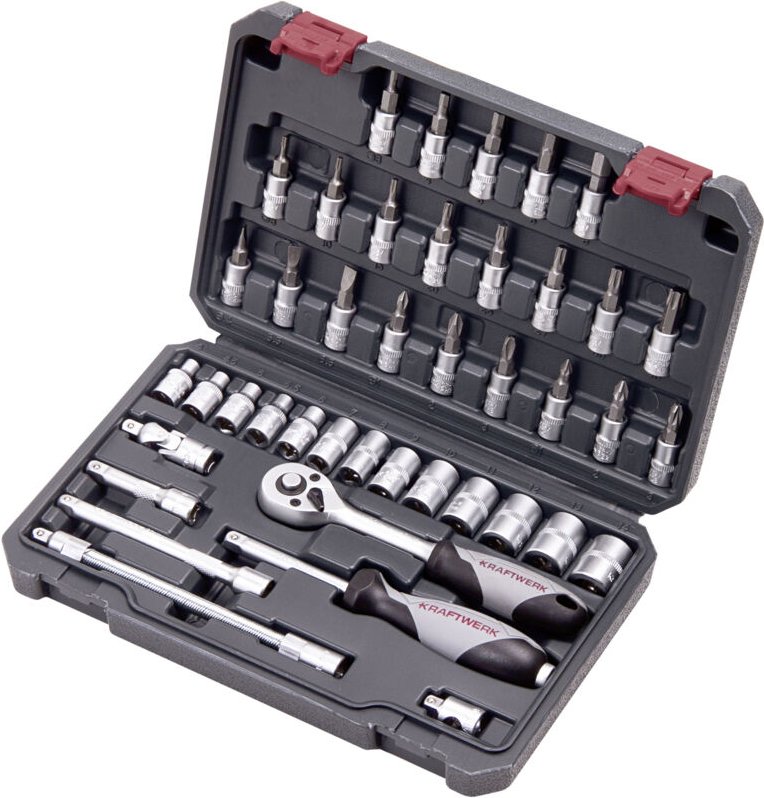 Steckschlüssel-Satz, 1/4', 42-tlg. - Kraftwerk