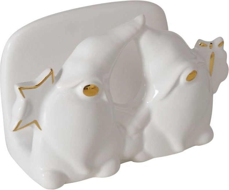 Serviettenhalter aus Keramik mit Wichtelmännchen maddy