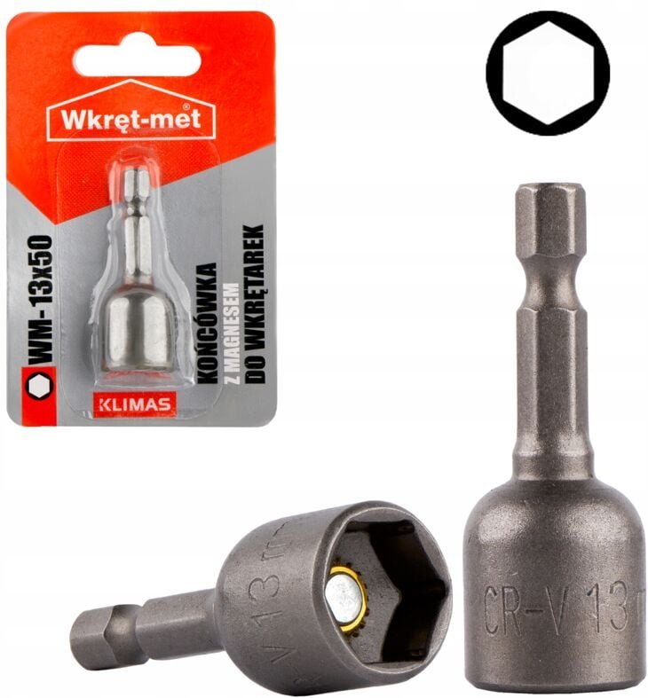 Schraubendreherbit mit SECHSKÖPFIGEN KÖPFEN. MAG. WM M13x50