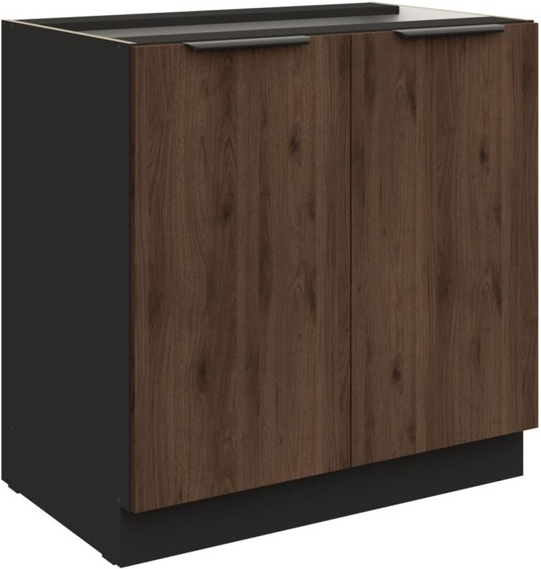 Küchen Preisbombe - Küchen Unterschrank 80 cm Küche monza Okapi Nußbaum Küchenzeile Küchenblock