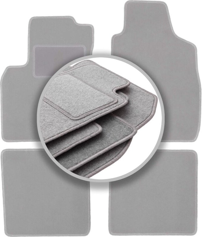 Graue Automatten für: Fiat Panda II Fließheck (2002-2010)