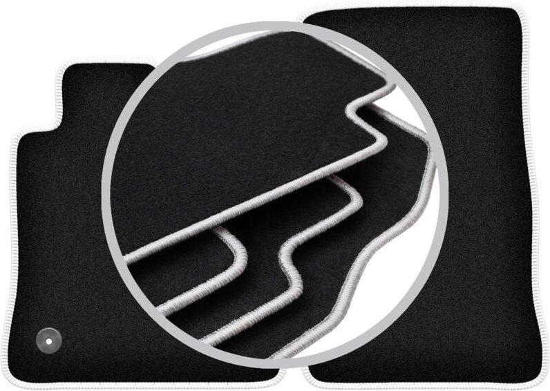 CARLUX-SILVER Autofußmatten für: Chevrolet Camaro VI Coupé (2015-2020)