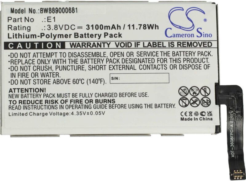 Vhbw - Akku kompatibel mit GlocalMe U2, U2CS, U2S Router Modem Hotspots (3100mAh, 3,8V, Li-Polymer)