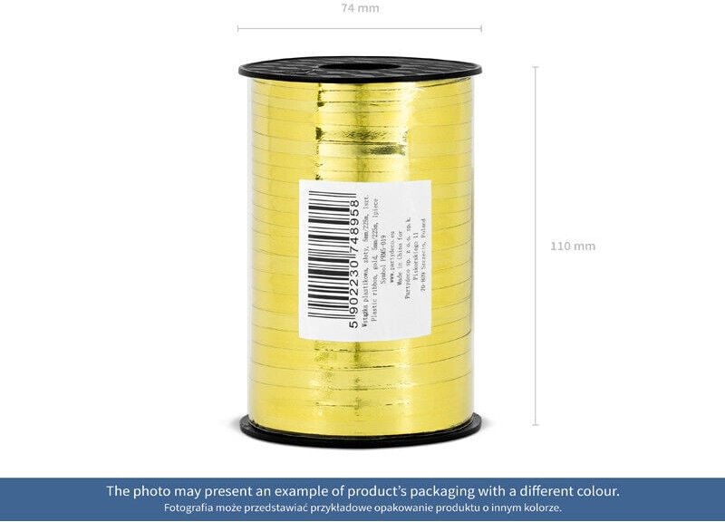 Kunststoffband, silber, 5mm/225m