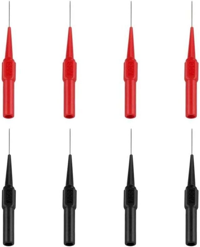 Ymyny - 8-teilige Prüfspitze, Edelstahl-Multimeter-Messleitungen, Prüfsonden, Multifunktions-Testkabel für Multimeter, E...