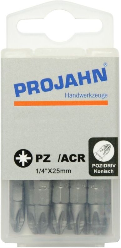 Projahn 1/4 ACR Bit L25 mm Pozidriv Nr. 3 10er Pack