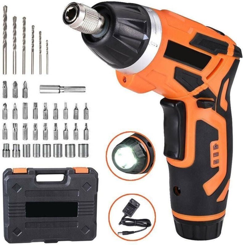 Trade Shop Traesio - Trade Shop - elektrische cacciavite advancer batteria trapano mit 38 punte und torcia led -