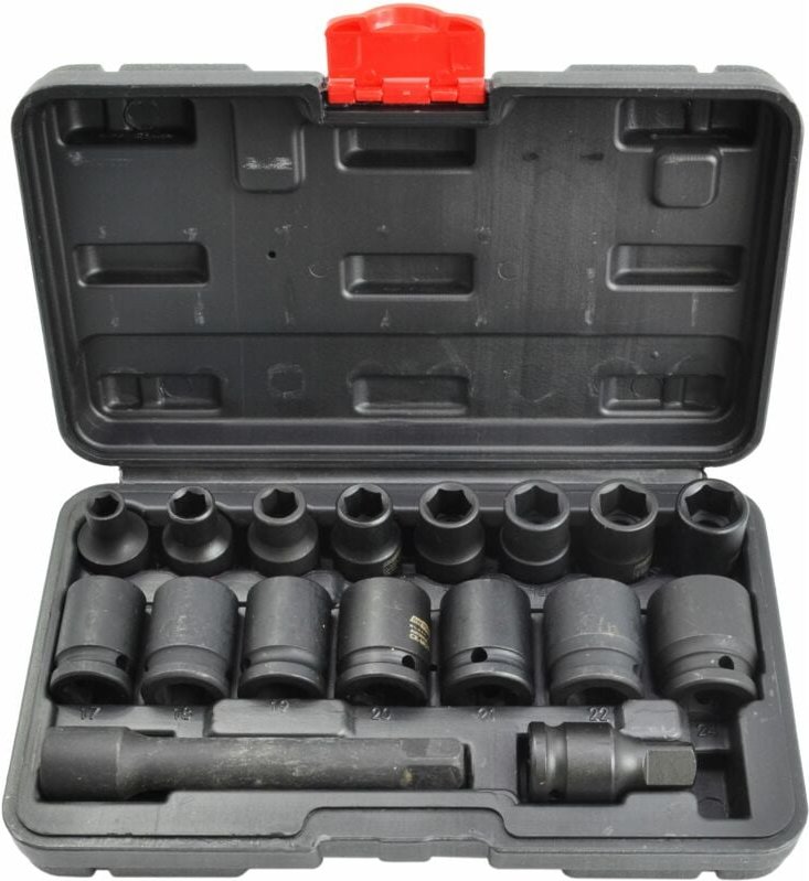 Awtools zestaw nasadek udarowych 1/2' 15 elementów