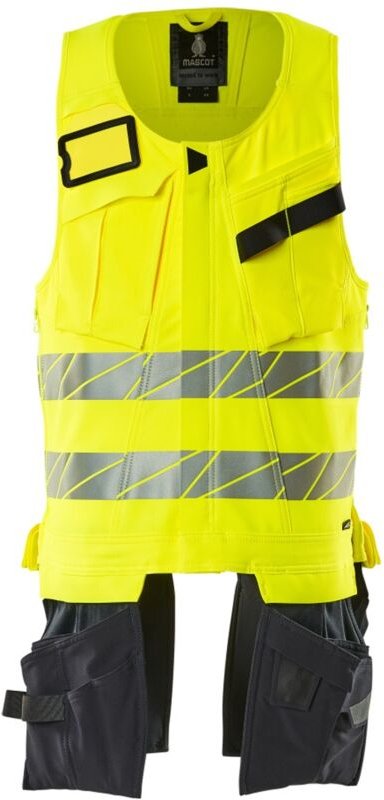 Werkzeugweste, ultimate stretch Werkzeugweste Gr. l, hi-vis gelb/schwarzblau - Mascot