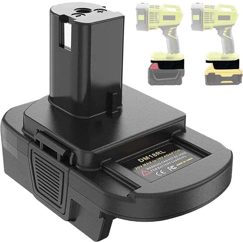 DM18RL Akku-Adapter für Ryobi 18 v Lithium-Akku-Elektrowerkzeuge, Konvertierung mit Dewalt 18 v 20 v oder mit Milwaukee ...