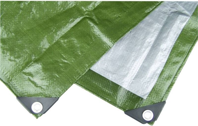 Berger&schröter - Gewebe-Abdeckplane 6 x 8 m 140g/m² grün