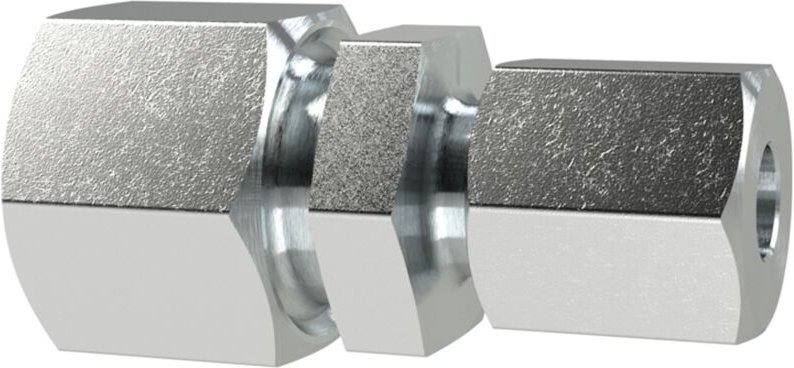 Gerade Reduzierverschraubung, Rohr-Außen-Ø 15/12, Stahl verzinkt - Riegler