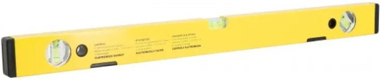 Schwere Aluminiumprofil-Wasserwaage 600 mm, Elastomerschutz