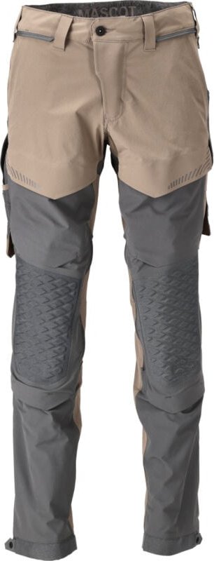 Hose mit Knietaschen 22279-605-5689 Gr. 76C48 dunkles sandbeige/anthrazitgrau - Mascot