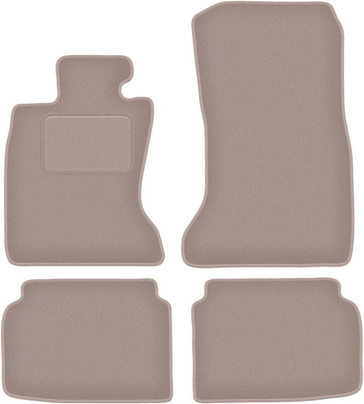 Beige Veloursmatten für: BMW 7 F01 Limousine (2008-2015)