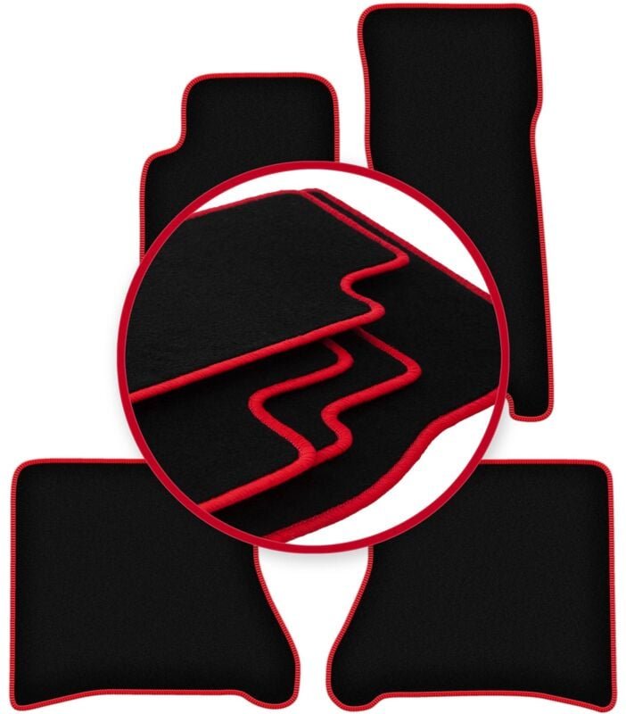 CARLUX-RED Autofußmatten für: Jeep Grand Cherokee WJ Offroad (1998-2004)