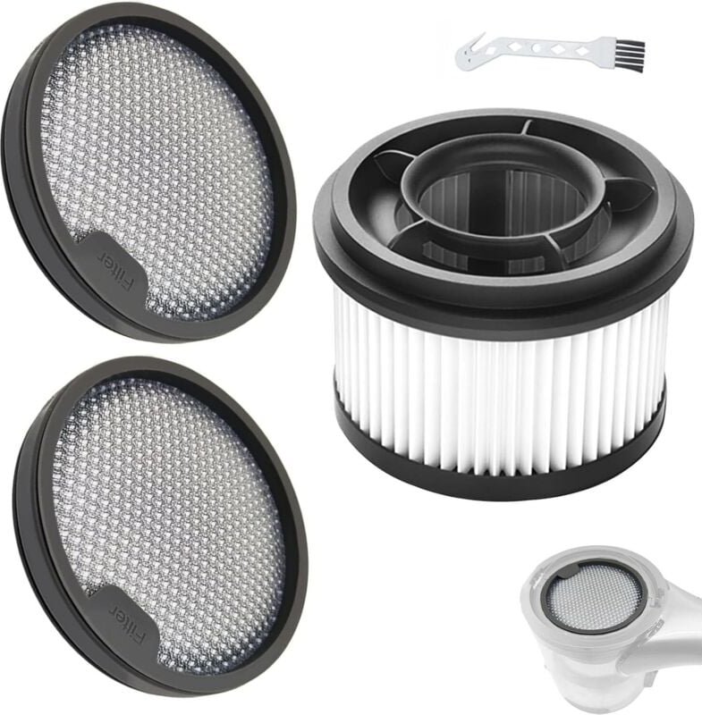 4-teiliges Staubsaugerzubehör, passend für T10/T20/T30/V12S/V16S/G9/G10 Staubsauger, mit 2 Filtern + 1 Filter + 1 Reinig...