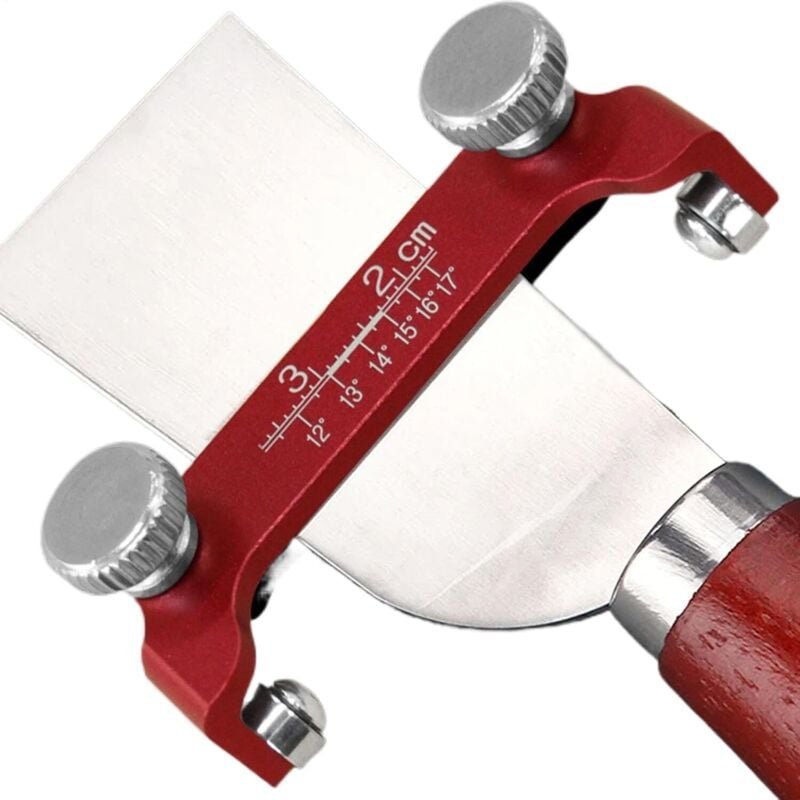 Hobel-Schärfvorrichtung – Hobel-Schärfführung mit Schärfwinkelaufsatz – Schärfvorrichtung aus Edelstahl für Holzmeißel